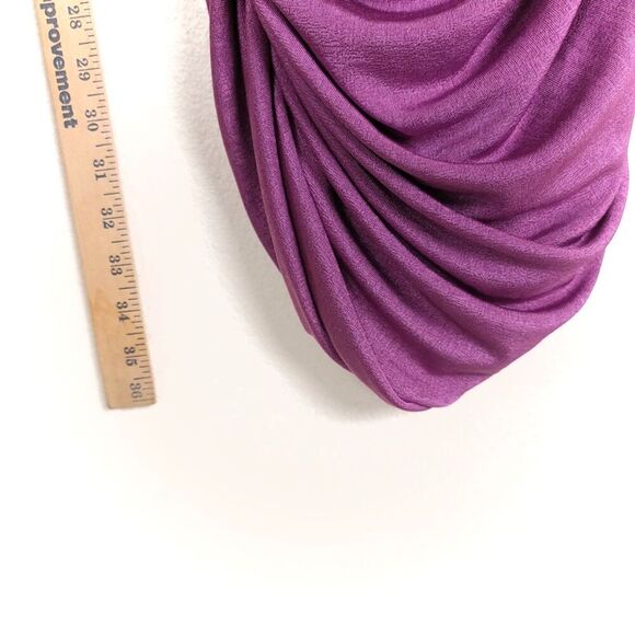 NWT Lioness THE GODDESS MINI DRESS PURPLE Ruched One Shoulder Slinky Womens US 8 - Picture 6 of 9